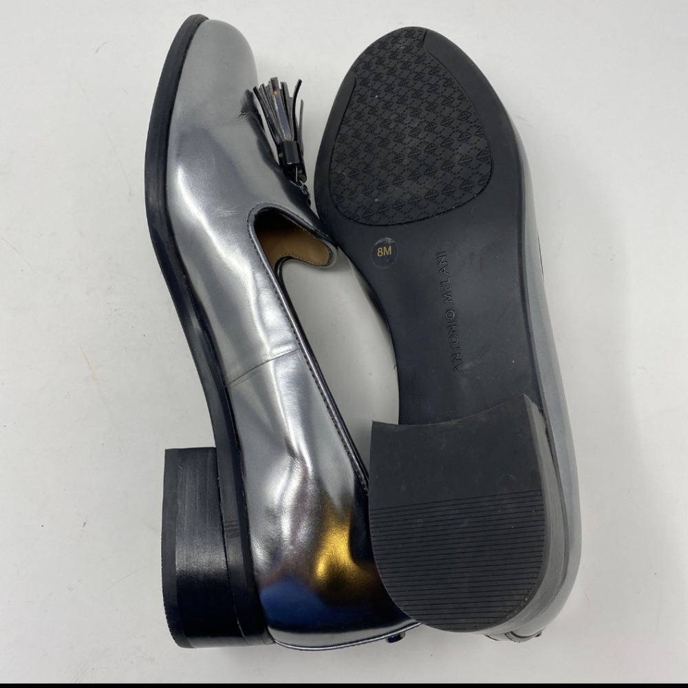 Antonio Melani leather silver loafers - Picture 6 of 12